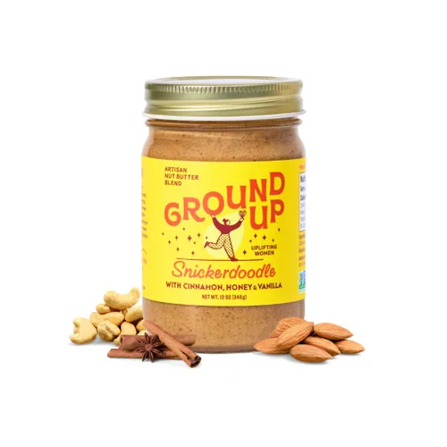 Miniatura 14 de Ground Up Mantequilla de almendras y anacardos - cardamomo de miel con semillas de chía - Sin maní, sin lácteos, sin gluten, vegana - 1 tarro de 12