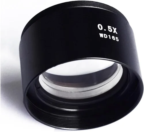 Miniatura 2 de Kit de accesorios para microscopio 3.5X-90X Microscopio 0.5X 2.0X Barlow Lens 144 Anillo Luz Microscopio Microscopio Diapositivas