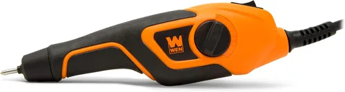 Miniatura 10 de WEN 21D Gravador de ponta de carboneto de profundidade variável para madeira e metal, leve, velocidade variável, compacto, laranja Naranja