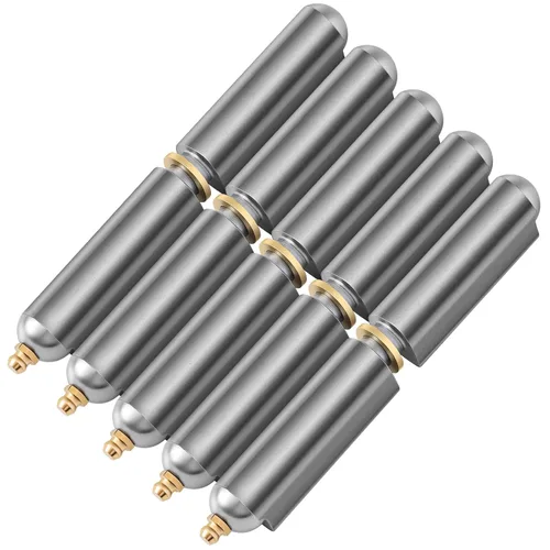 Miniatura 14 de Zonon 10 Piezas Bisagras de Barril Soldables de Acero al Carbono de 3 Pulgadas para Barbacoa Ahumador Bala Soldable Bisagra de Bala Bisagras de Zerk