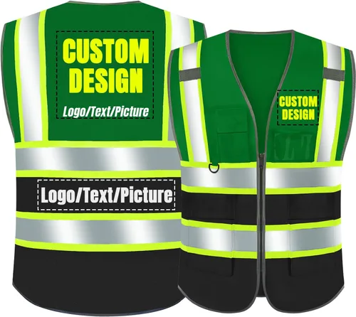 Miniatura 16 de BeautyWill Chaleco de Seguridad con Logo Personalizado Clase 2 Chaleco Reflectante de Alta Visibilidad Chaleco de Construcción Transpirable
