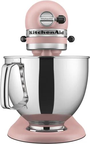 Miniatura 2 de KitchenAid Artisan Series KSM150PS - Mezclador de pie con cabezal inclinable de 5 cuartos de galón con escudo de vertido, rosa seca