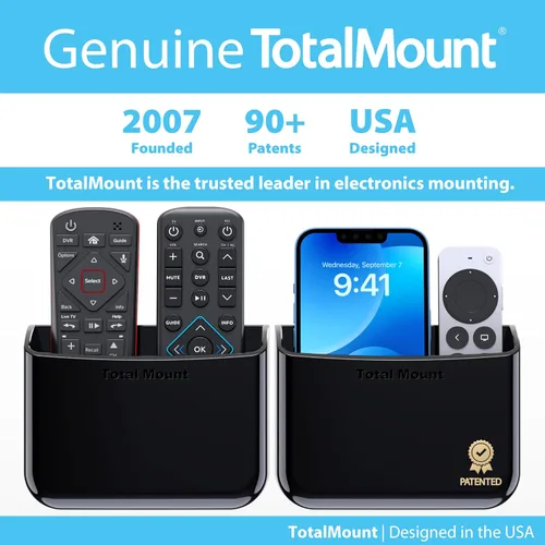 Miniatura 6 de TotalMount Soporte universal para control remoto, se fija a la pared o la parte posterior del televisor, compatible con todos los controles remotos