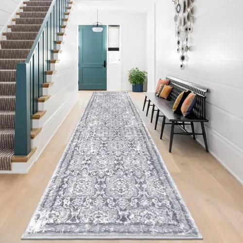 Miniatura 76 de Vaukki - Alfombra de pasillo, suave y peluda, alfombra antideslizante lavable, para lavandería, cocina, granja, baño, entrada y dormitorio
