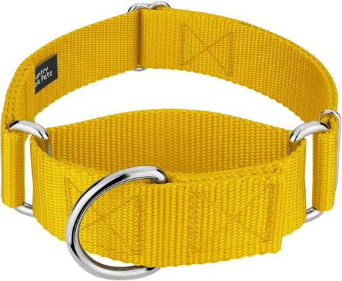 Miniatura 30 de Country Brook Petz - Collar para perro de nailon resistente Martingale de 15 colores (extra grande, 1 1/2 pulgadas de ancho, azul océano)