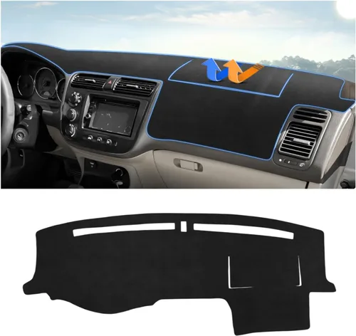 Miniatura 31 de Autorder - Tapete para salpicadero para 2007-2013 Chevy Chevrolet Silverado/GMC Sierra con dos guanteras, accesorios, cubierta de salpicadero