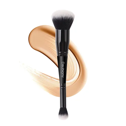 Brochas de maquillaje Daubigny de doble punta para aplicar base, brocha correctora, perfectas para cualquier tipo de maquillaje; de cabello premium,