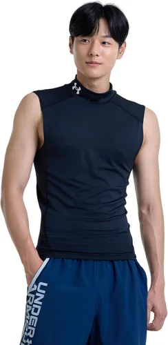 Miniatura 4 de Under Armour HeatGear Armour Compresión Mock Sin Mangas para Hombre