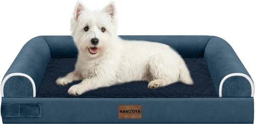 Miniatura 116 de Cama ortopédica lavable para perros medianos y grandes: cama con cojines de apoyo para perros medianos y grandes, cama impermeable de espuma tipo