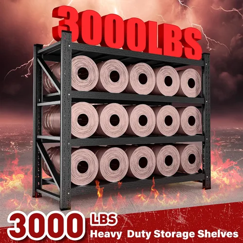 Miniatura 3 de Estantería de garaje resistente de 2000 libras, estantes de almacenamiento de 40 pulgadas de ancho y 20 pulgadas de profundo, estantes de metal