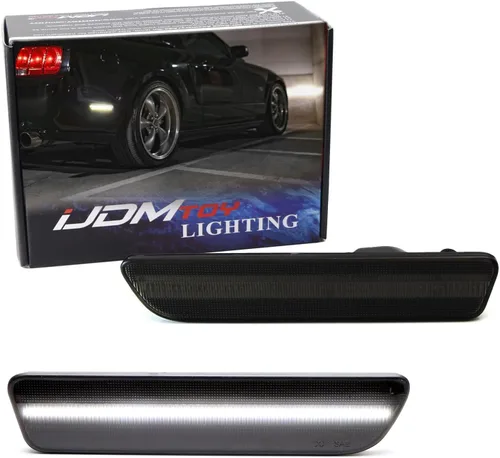 Miniatura 12 de iJDMTOY - Kit de luces laterales traseras LED rojas con lente ahumada Compatible con Ford Mustang 2005-09, alimentado por 54 LED SMD, reemplaza