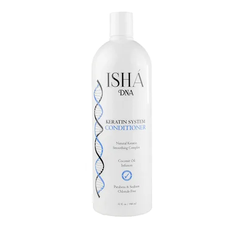 Sistema de tratamiento de queratina, sin sulfatos ni parabenos, perfecto para cabello tratado con queratina, infundido con aceite de coco, para todo