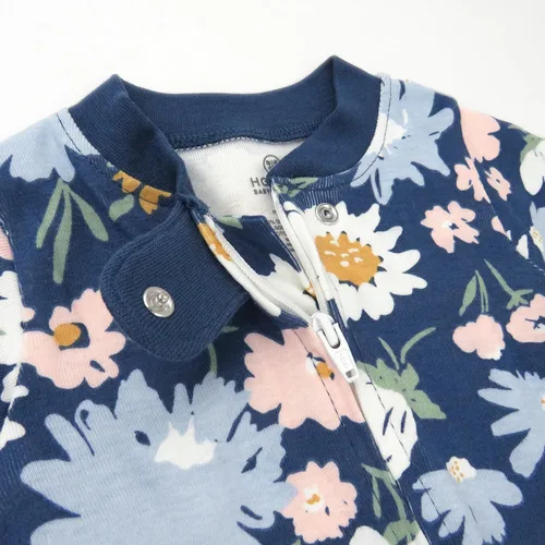 Miniatura 2 de HonestBaby Footed Sleep & Play Pajamas Organic Cotton for Infant Baby Girls (LEGACY)