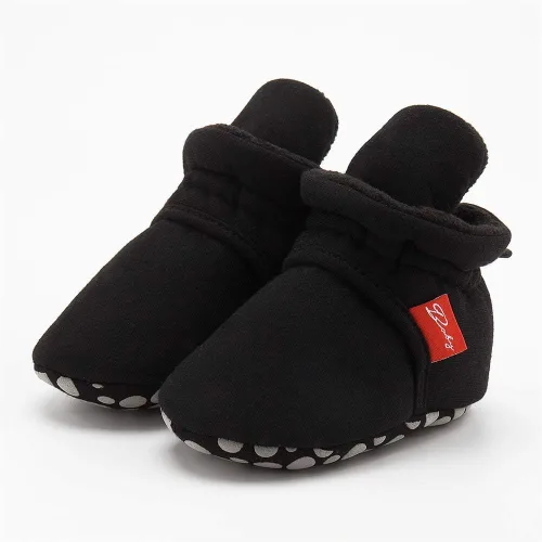 Miniatura 4 de Bellocasa Botines de vellón acogedores para bebés y niñas, antideslizantes y suaves, para el primer caminante, para recién nacidos, cuna
