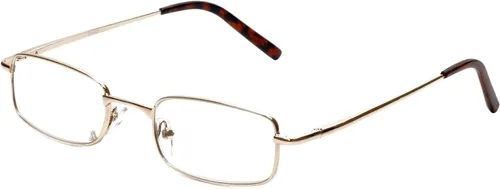 Miniatura 10 de Calabria 753XL - Gafas de lectura extra anchas y grandes con bisagra de resorte de metal, color negro+0.50