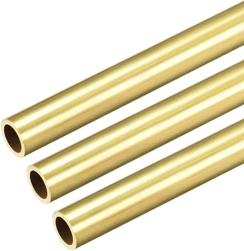 Miniatura 12 de uxcell Tubo redondo de latón, 11.811 in de longitud 0.177 in de diámetro exterior de 0.039 in de grosor de pared, tubo recto sin costuras, 3 piezas