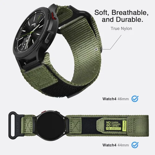 Miniatura 4 de Nereides Correa compatible con Samsung Galaxy Watch 7 6 5 4 1.575 pulgadas 1.732 pulgadas / Watch 6 4 Classic/Watch 5 Pro/Watch 3 Classic 1.614