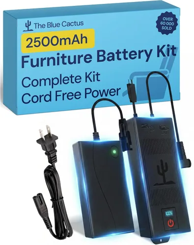 Miniatura 13 de Blue Cactus - Batería de repuesto para muebles reclinables de 2500 mAh, batería reclinable recargable para reclinables simples sin características