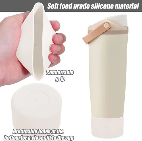 Miniatura 5 de Mity rain 2 piezas de botas protectoras de silicona para botellas y vasos FreeSip Sway de Owala de 30 oz y 40 oz - Accesorios para owala, mejora
