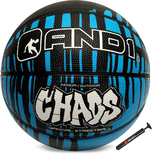 Miniatura 16 de AND1 Chaos Basketball: Official Regulation (29.5 inches) Rubber - Deep Channel Construction Streetball, Made for Indoor Outdoor Basketball