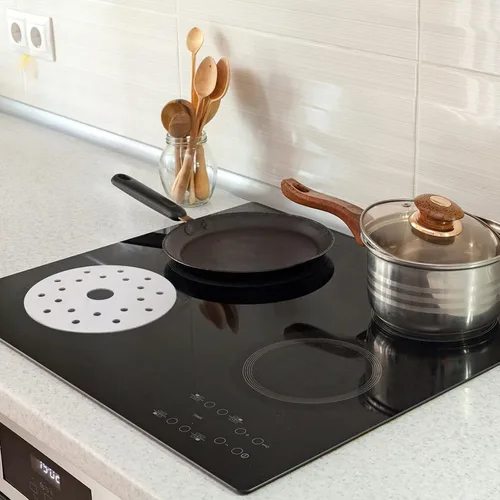Miniatura 5 de Hemoton Utensilios de cocina Placa de guía térmica de inducción Convertidor de placa de cocina de inducción de disco Cazuela de acero inoxidable