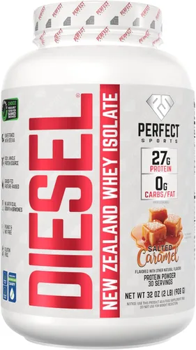 Miniatura 25 de PERFECT SPORTS Diesel 100% aislado de proteína de suero de Nueva Zelanda Endulzado con stevia, sin ingredientes artificiales, apto para dieta Keto