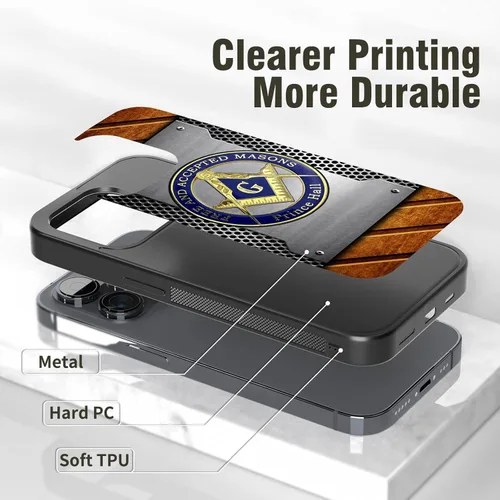 Miniatura 4 de Regalos de masonería para hombres, fundas de teléfono para iPhone 11 12 13 14 15 16 17 Pro Max Plus Mini X Xs Xr para Samsung Galaxy A03 A13 A17 A51