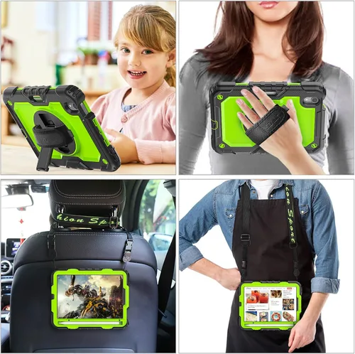 Miniatura 4 de SEYMAC stock Funda para iPad mini 7 (A17 Pro) 2024/Mini 6 de 8.3 pulgadas con protector de pantalla portalápices [correa de mano giratoria 360]