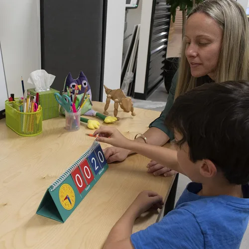 Miniatura 6 de edxeducation Rotafolio de tiempo Reloj de enseñanza para niños Aprende a decir la hora con formatos analógicos y digitales