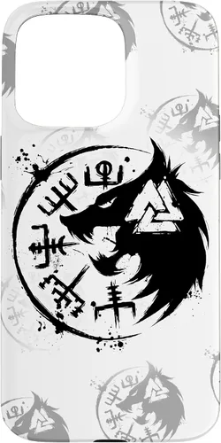 Miniatura 30 de iPhone 14 Plus Fenrir Wolf Fenris-Wolf - Viking Vegvisir Valknut Case