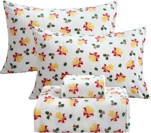 Miniatura 28 de Softan Sábanas de Vellón Tamaño Full, Suaves Como Franela, Sábanas de Felpa Cálidas y Esponjosas, Ropa de Cama de Microvellón Polar de Terciopelo