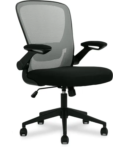 Miniatura 11 de Silla de oficina en casa, silla de escritorio ergonómica con soporte lumbar ajustable y reposabrazos abatibles, silla de computadora de malla