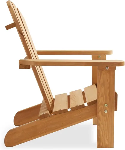Miniatura 5 de Casafield Silla Adirondack para niños, sillas de madera de cedro para exteriores, para patio, terraza, césped y jardín, parcialmente premontada