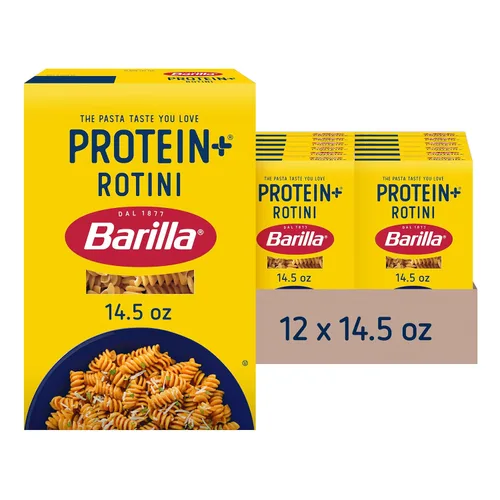 Miniatura 10 de BARILLA Protein+ (Plus) Angel Hair - Proteína de lentejas, garbanzos y guisantes - Buena fuente de proteína a base de plantas, pasta de proteínas