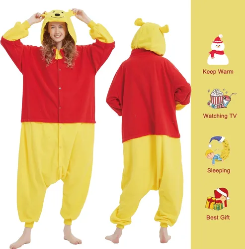 Miniatura 4 de SWEETXIN Pijama unisex para adultos y niños, para Halloween, Navidad, ropa de dormir, traje de cosplay para mujeres y hombres