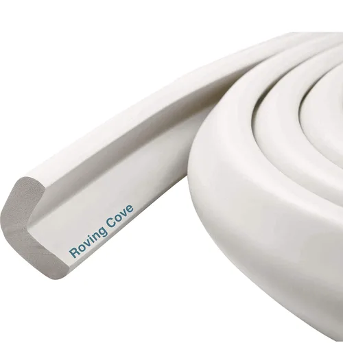 Miniatura 21 de Roving Cove HeftyFit - Protector de borde para prueba de bebés (solo borde grande de 6 pies), protectores de parachoques de bordes de espuma de goma