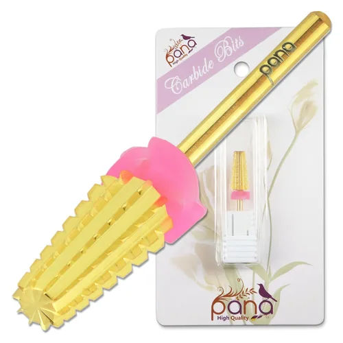 Miniatura 14 de PANA Broca de carburo de uñas 5 en 1 con vástago de 3/32 pulgadas - (grueso triple - grano extra fino, púrpura) - rotación bidireccional para uso