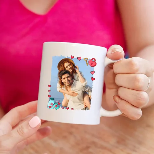 Miniatura 2 de A True Love Story Never Ever Taza, regalos de boda, regalos de pareja con foto personalizada para él y ella, taza de café con imagen de pareja, taza