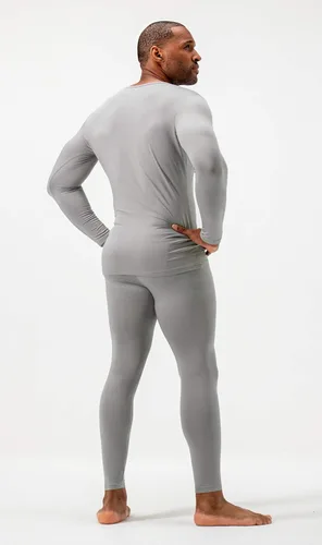 Miniatura 4 de DEVOPS Conjunto de ropa interior térmica para hombre con forro polar