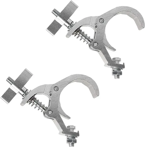 2 paquetes de abrazaderas para accesorios de iluminación de escenario, abrazadera C de iluminación, abrazadera de poste de luz Dj, soporte colgante