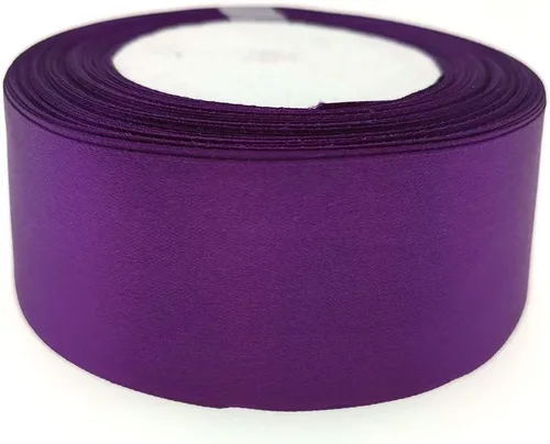 Miniatura 43 de Cinta de tela de satén de color sólido para manualidades, envoltura de regalos, lazo para el pelo, decoración de bodas