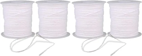 Miniatura 7 de BEADNOVA Candle Wick - Mecha trenzada de algodón trenzado de 400 pies para velas y fabricación de velas (400.3 ft/134 yardas/400 pies)