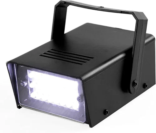 Miniatura 13 de ENUOLI Mini luz estroboscópica LED color verde con 24 LED súper brillantes control de velocidad variable para efecto de luz de escenario DJ