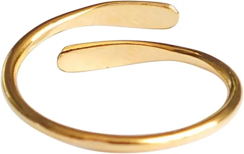 Miniatura 12 de Creations - Anillo de plata de ley 925 hecho a mano, anillo de dedo del pie ajustable, fino clásico delicado dedo abierto, anillos de meñique