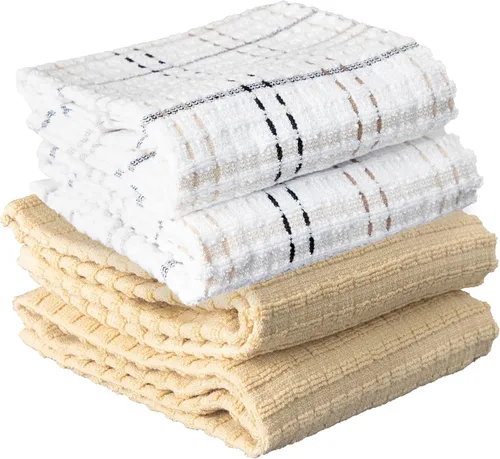 Miniatura 18 de Ritz Royale Collection - Juego de paños de cocina de 100 % algodón peinado, altamente absorbente, 13-3/4 x 12 pulgadas, 3 unidades, grafito sólido