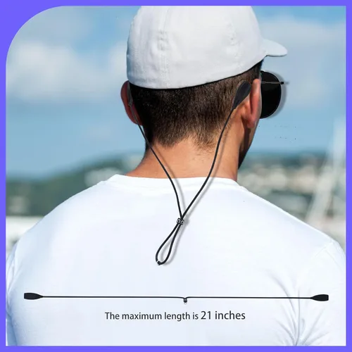 Miniatura 6 de Correa de silicona para gafas, 3 unidades, correa para lentes para hombres, mujeres y niños, soportes para gafas alrededor del cuello, cordón
