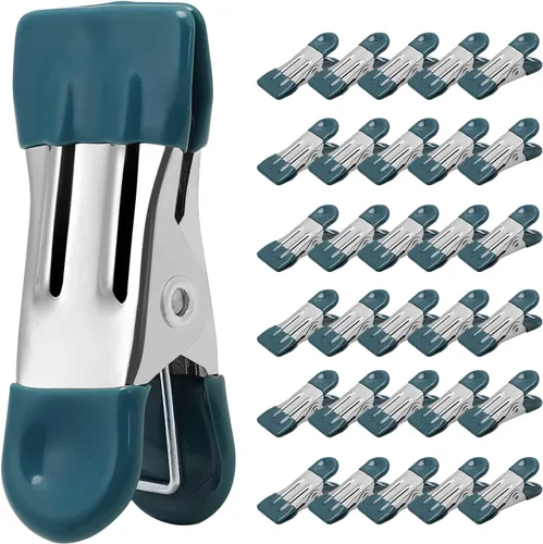 Miniatura 9 de Pinzas de Ropa Resistentes Paquete de 30, Clips de Metal de 2.17 Pulgadas, Pinzas para Ropa para Secado de Fotos Tendedero Lavandería Calcetines