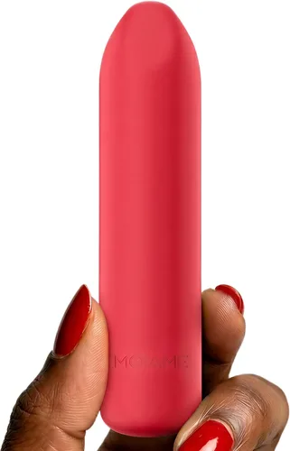 Miniatura 10 de MOIAME - Vibrador completamente de silicona para mujer, impermeabilidad IPX7, recargable, lápiz labial vibrador con punta angular, juguete sexual
