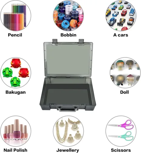 Miniatura 3 de ALCYON 1600+ Caja de Almacenamiento para Tarjetas de Béisbol, Organizador de Tarjetas Deportivas, Estuche de Plástico Duro Compatible con Tarjetas