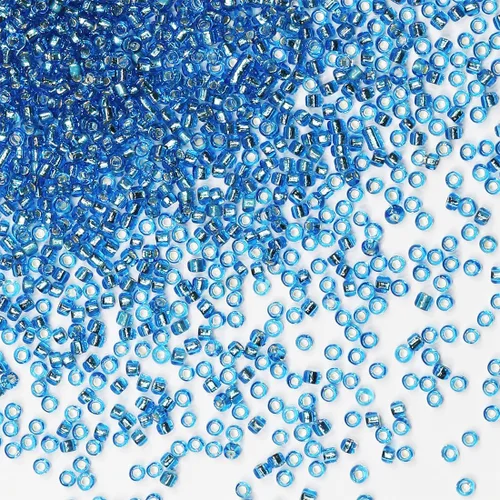 Miniatura 23 de Cuentas de semillas doradas transparentes de 4 mm al por mayor para hacer joyas, 110 gramos, aproximadamente 1600 piezas, cuentas de vidrio 6/0